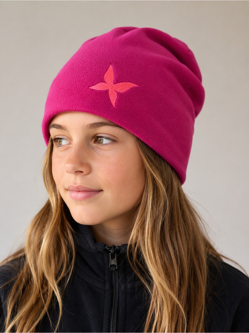 Kari Traa Fleece Beanie - Kari Beanie in color Ruby